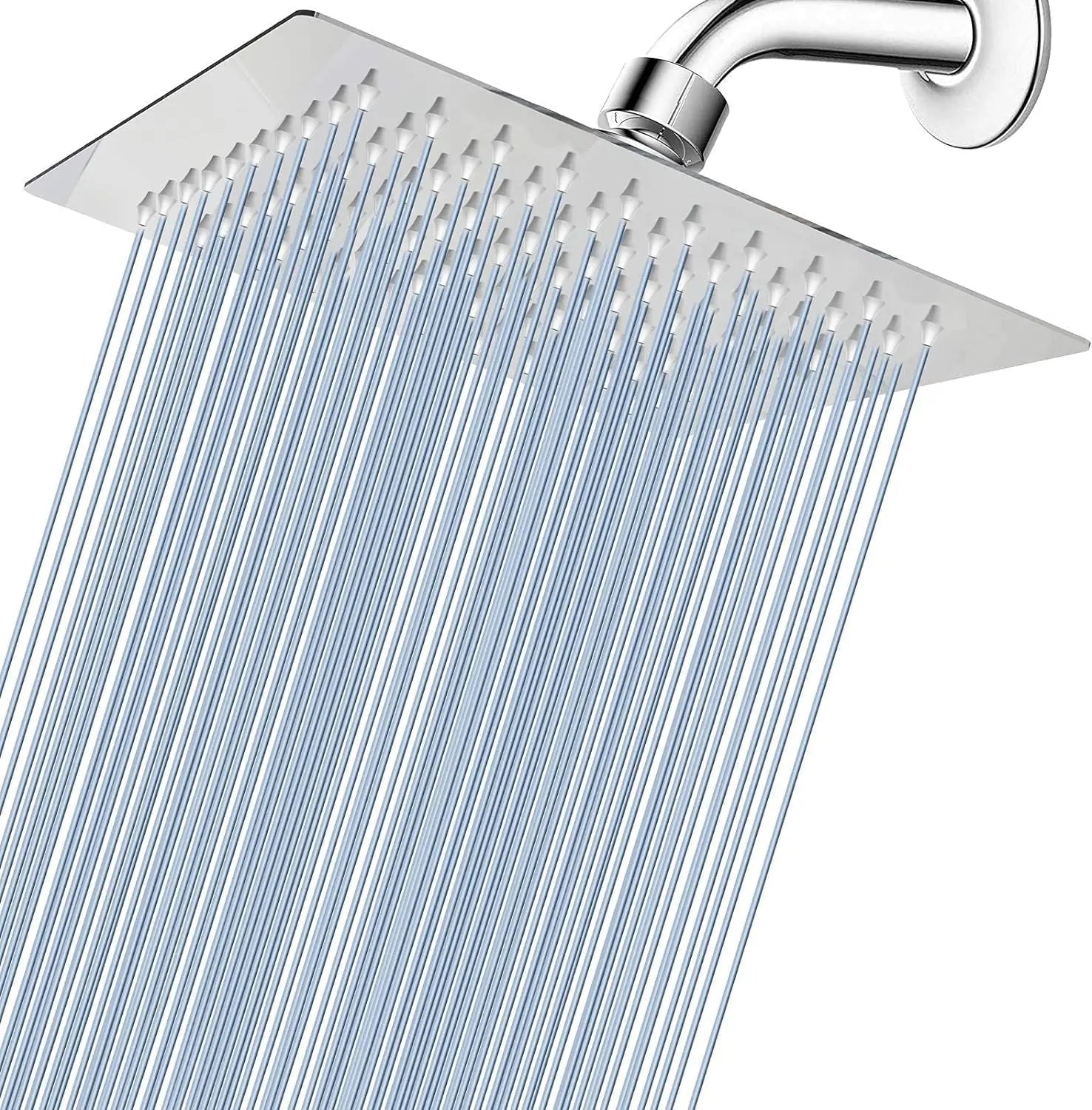 Fossa 6X6 Inch Rain Shower - Fossa Square High Pressure Shower Head Made of 304 Stainless Steel (Without ARM Finish)-0